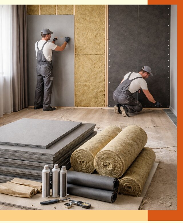 Шумоизоляция дома в Новотроицке от 4711 руб/м2 — комплексная звукоизоляция под ключ | ТепломастерНвт