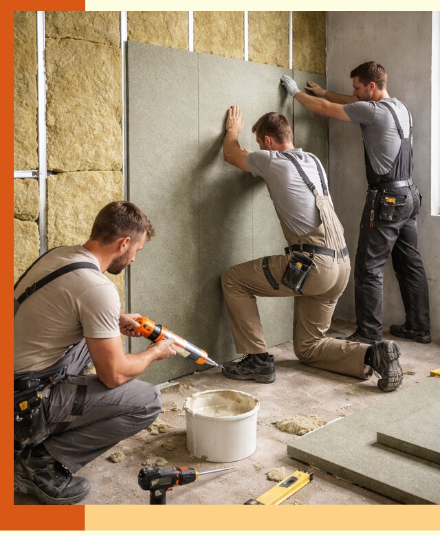 Профессиональная шумоизоляция стен в Новотроицке для квартир и домов