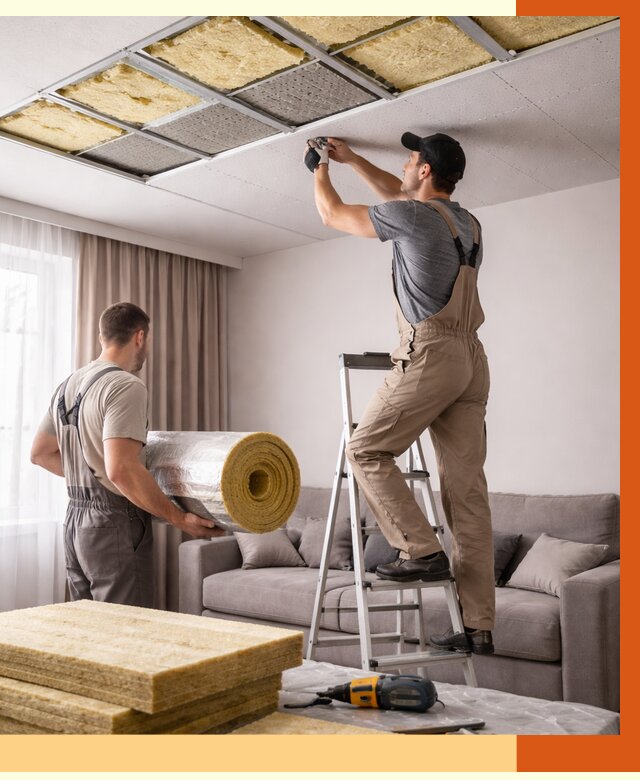 Шумоизоляция потолка в Новотроицке от 2355 руб. под ключ | Профессионально — ТепломастерНвт