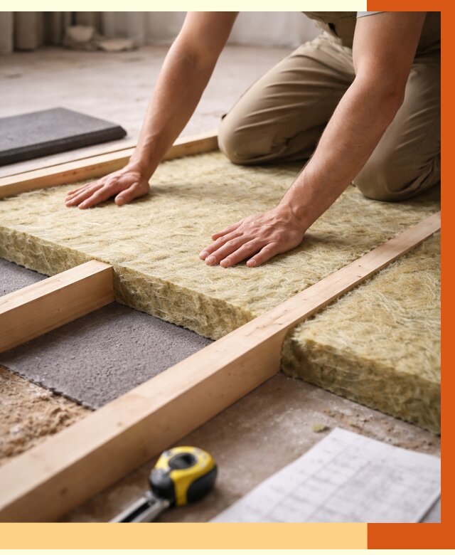 Шумоизоляция пола в Новотроицке от 1309 руб./м² — профессиональная звукоизоляция | ТепломастерНвт