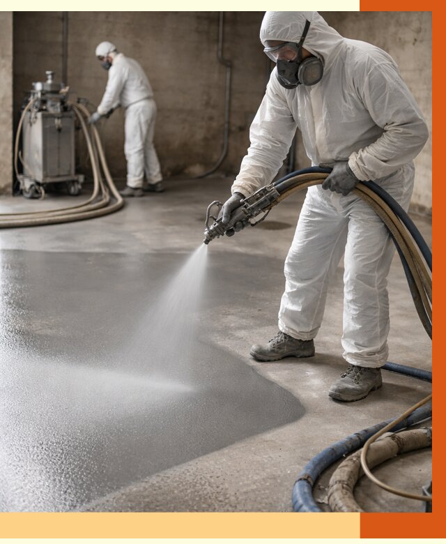 Гидроизоляция полимочевиной в Новотроицке от 8898 руб/м² — напыление полимерной гидроизоляции | ТепломастерНвт