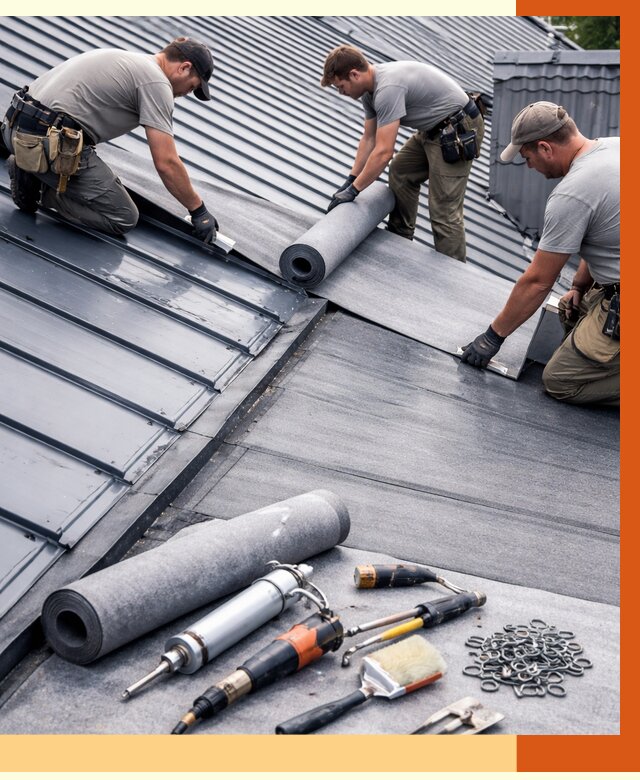 Гидроизоляция металлической кровли полимочевиной в Новотроицке от 8898 руб. | ТепломастерНвт