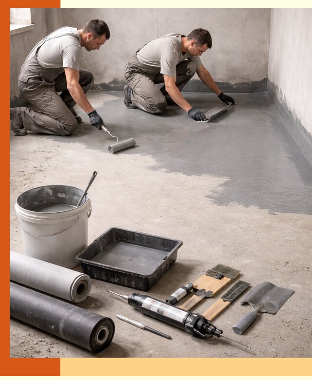 Гидроизоляция пола в Новотроицке — надежная защита от влаги и протечек