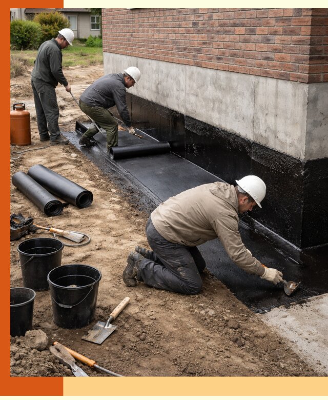 Гидроизоляция фундамента в Новотроицке: надежная защита строений