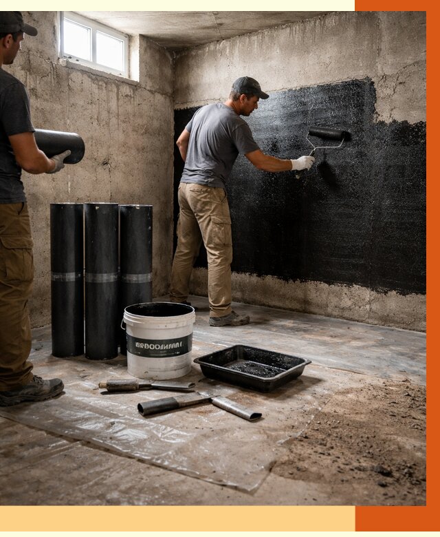 Гидроизоляция подвала в Новотроицке от 3664 руб. под ключ | Профессионально — ТепломастерНвт