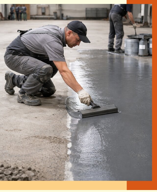 Гидроизоляция промышленного пола в Новотроицке от 1256 руб./м2 — ТепломастерНвт специалисты под ключ