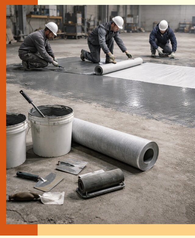 Гидроизоляция промышленного пола в Новотроицке — защита и долговечность