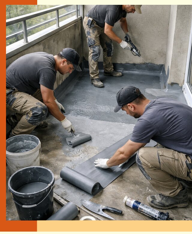 Гидроизоляция балкона в Новотроицке: надежная защита от протечек