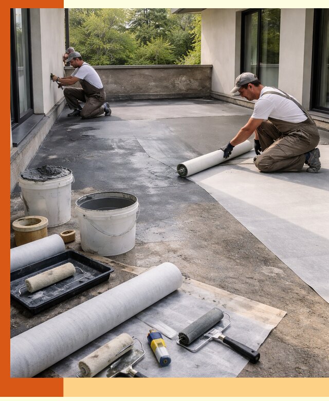 Гидроизоляция террасы в Новотроицке — надежная защита от влаги и протечек