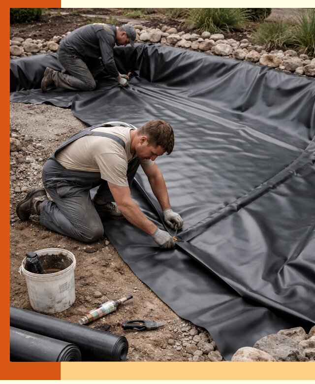 Гидроизоляция пруда в Новотроицке: надежная защита и герметизация