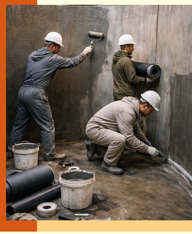 Гидроизоляция резервуара профессионально в Новотроицке