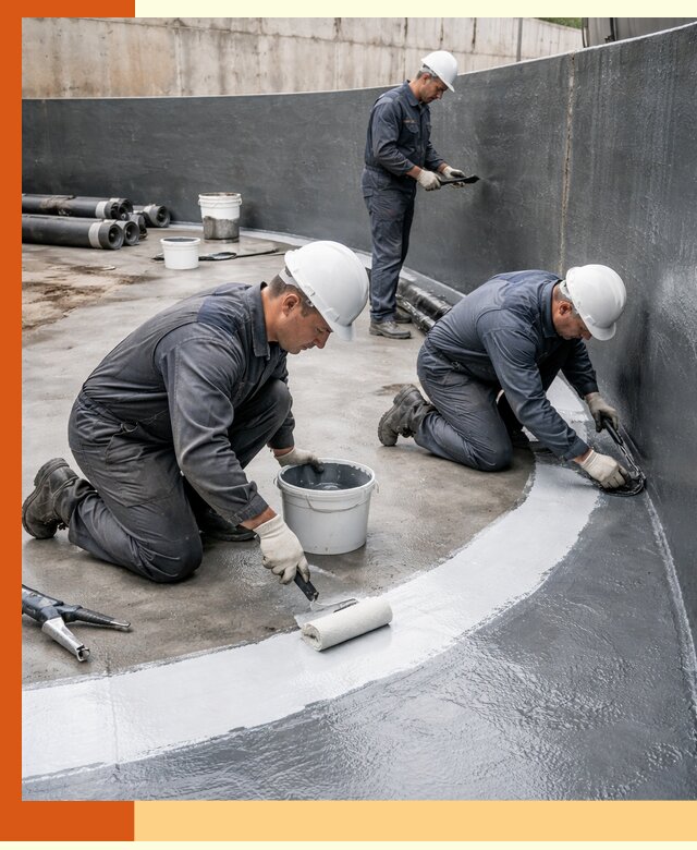 Гидроизоляция резервуара для топлива в Новотроицке