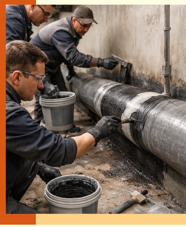 Гидроизоляция труб в Новотроицке — защита и герметизация коммуникаций