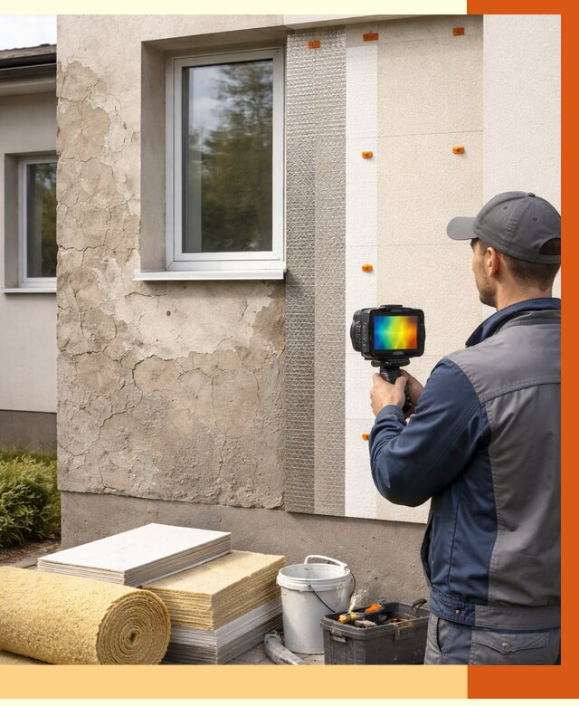Тепловизионное обследование фасада в Новотроицке от 4711 руб. под ключ | ТепломастерНвт