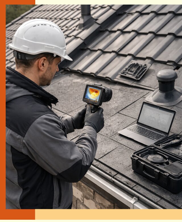 Тепловизионное обследование кровли в Новотроицке для выявления дефектов