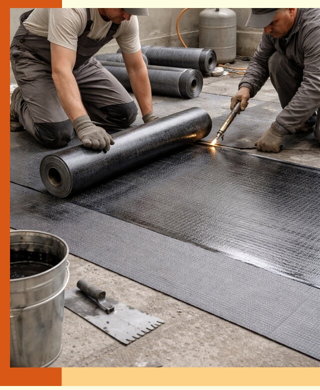 Монтаж гидроизоляционной мембраны в Новотроицке для зданий и конструкций