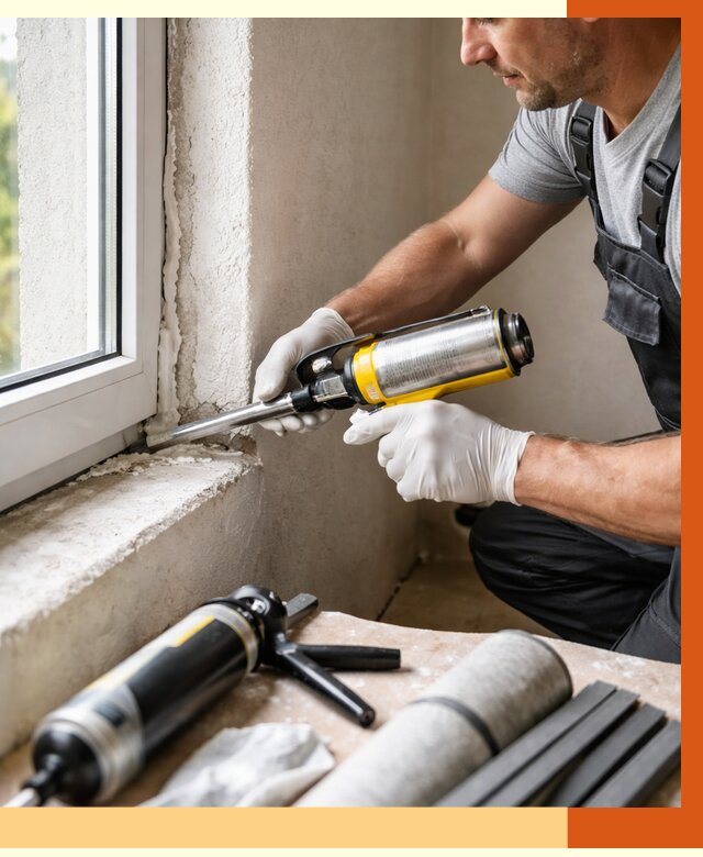 Герметизация стыков и примыканий в Новотроицке от 1256 руб. под ключ | ТепломастерНвт