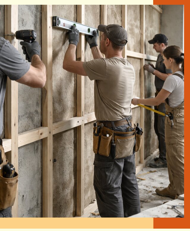 Монтаж обрешетки под утепление в Новотроицке от 1204 руб/м² | Заказать у ТепломастерНвт